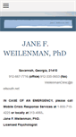 Mobile Screenshot of janefweilenman-psychologist.com