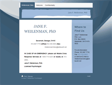 Tablet Screenshot of janefweilenman-psychologist.com